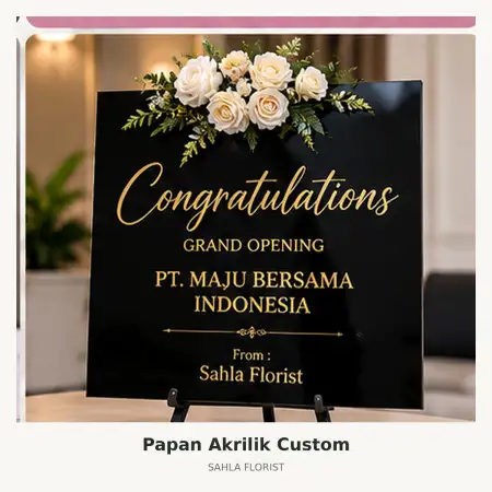 Papan Bunga Akrilik Polewali Mandar